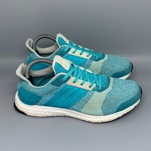 Adidas UltraBoost Turquoise Knit Running Shoes BA7834 Women’s Sz 8.5